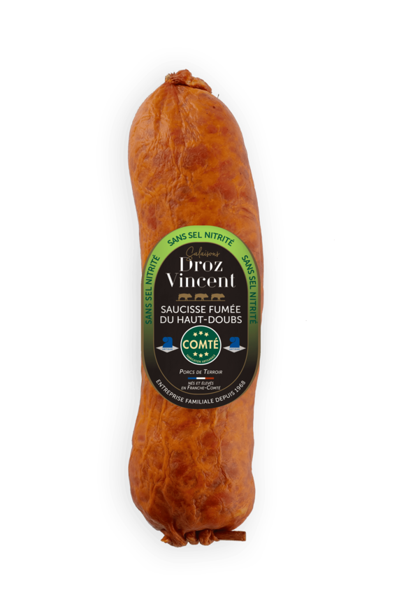 Saucisse fumée au Comté